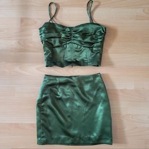 Custom made skirt and top set